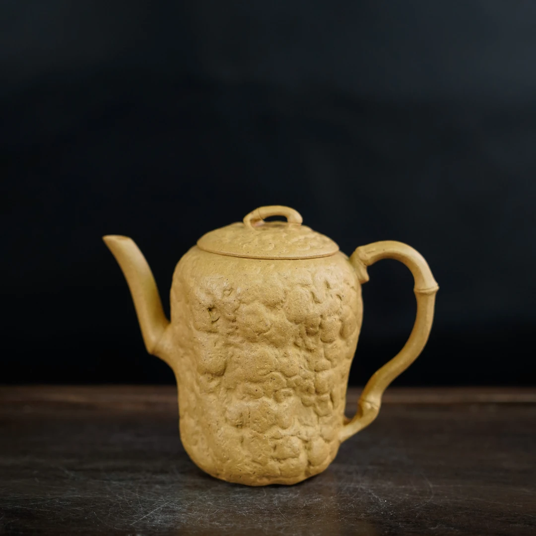 GSZS-6521  民间艺人  宜兴手工紫砂  竹节供春