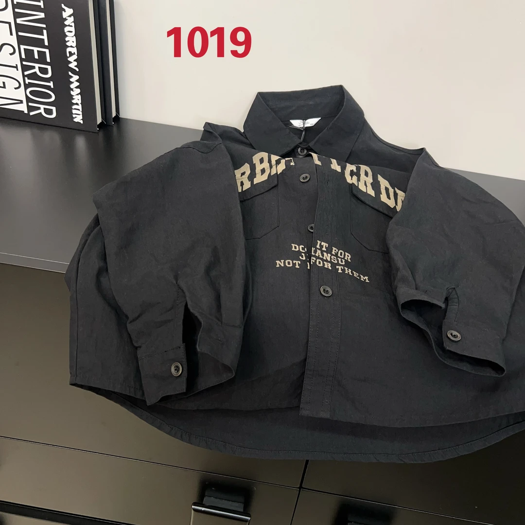 KM PERSONALITY 2025 新款男童不加绒衬衫 1019