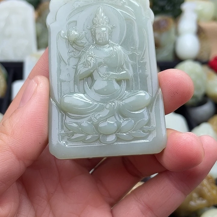 饮***源颈饰未镶嵌和田玉（糖玉）