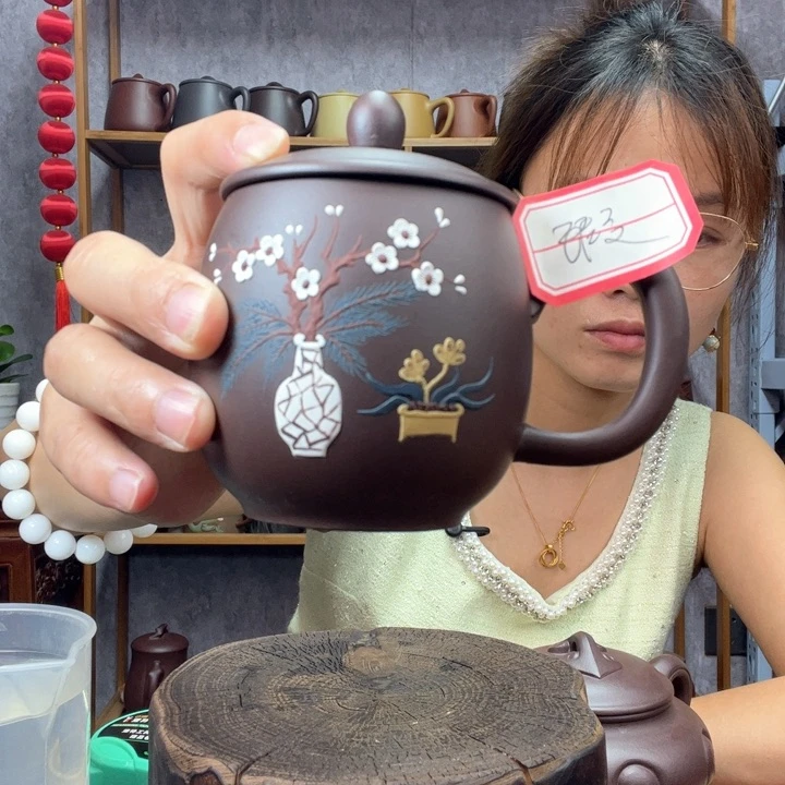 茶杯紫砂原矿紫砂杯