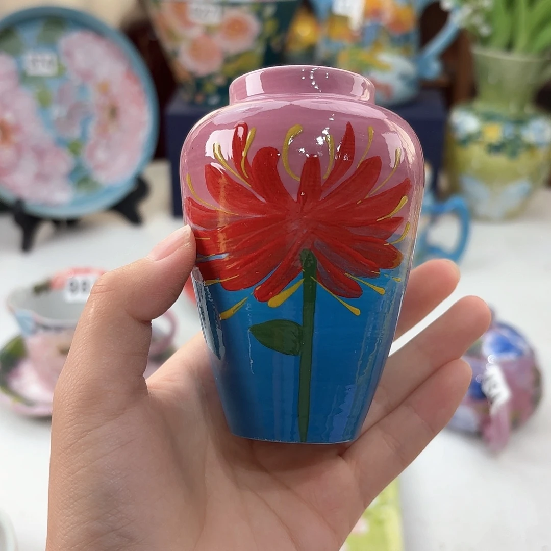 景德镇手绘高温釉下彩陶瓷茶具