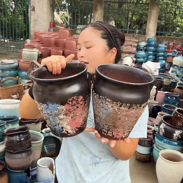 口18高21两个盆子。