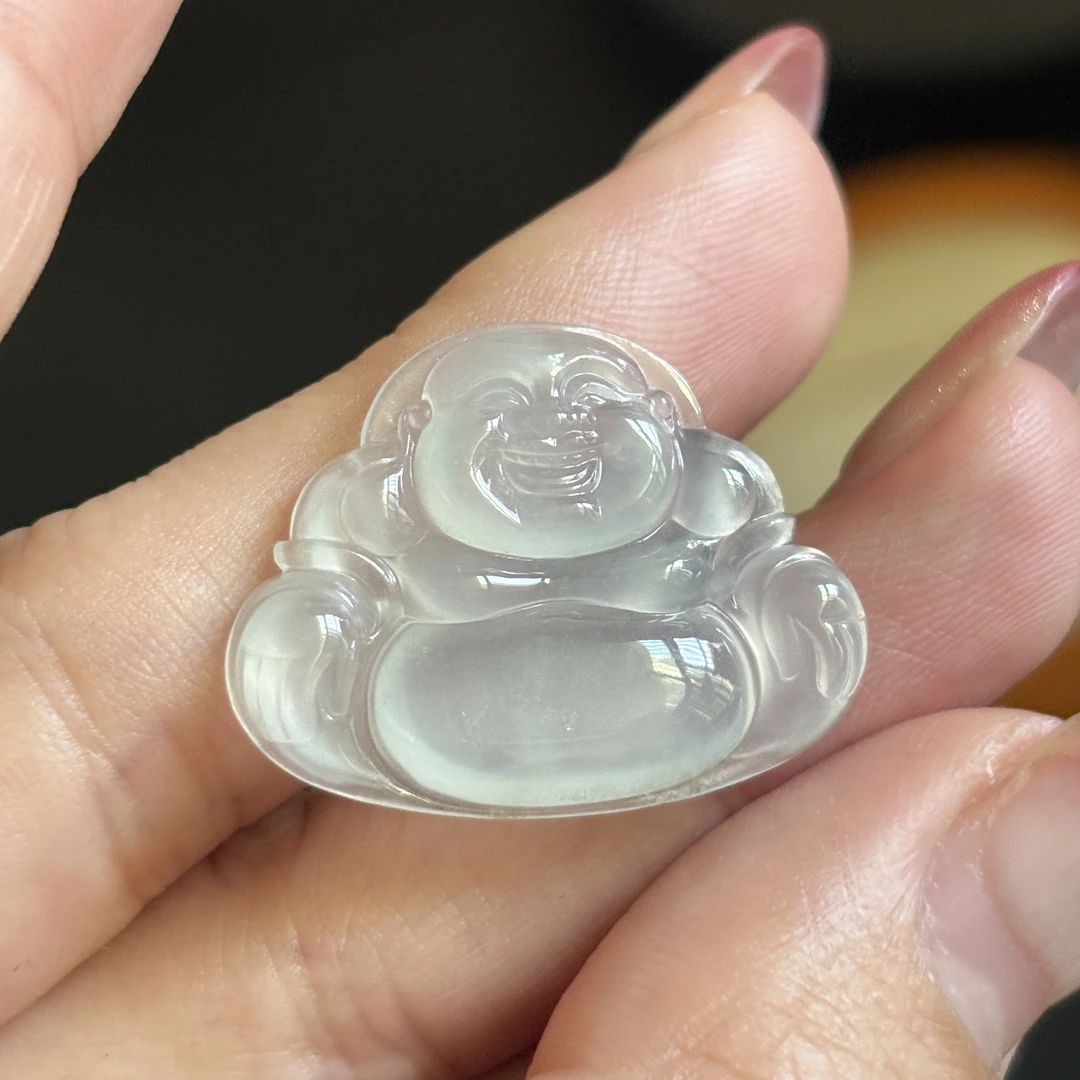 缅甸翡翠天然A货玉石玉器转运本命佛守护佛裸石吊坠项链护身好物