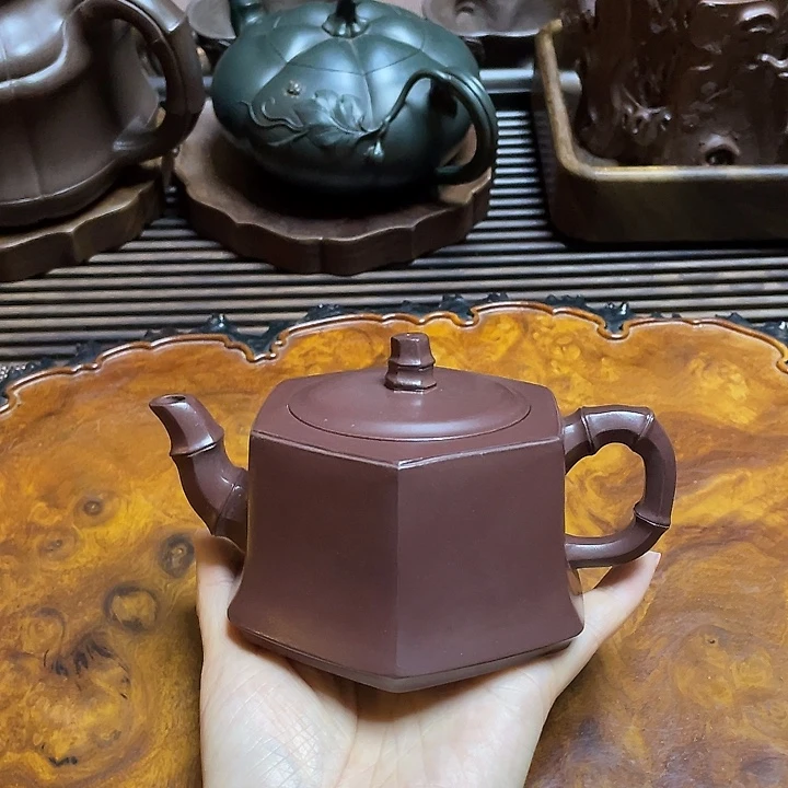茶壶紫砂全手工打造
