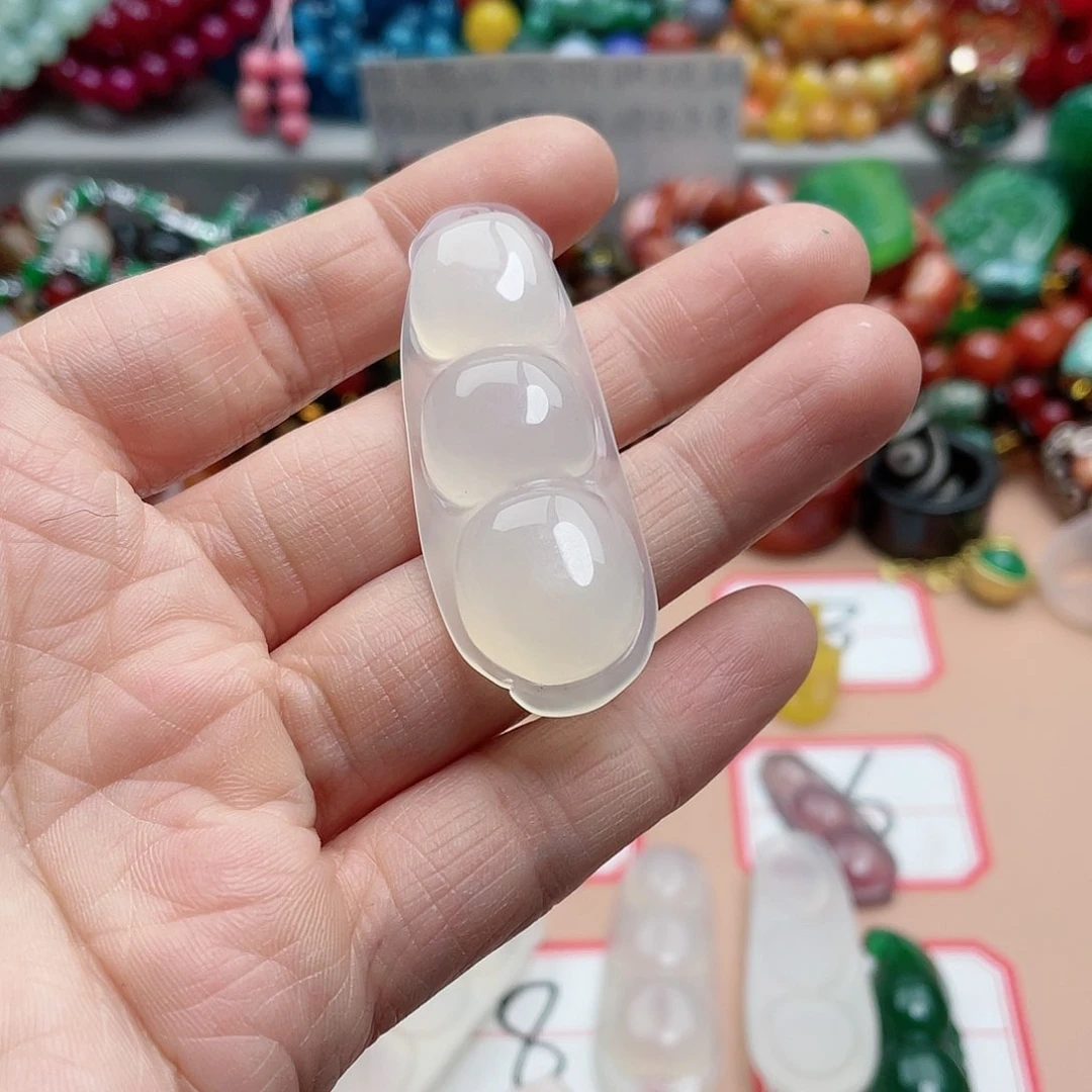 玛瑙/玉髓颈饰合金李*