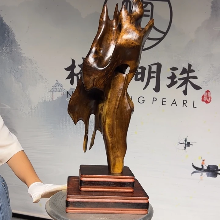 乌木类案台金丝楠木