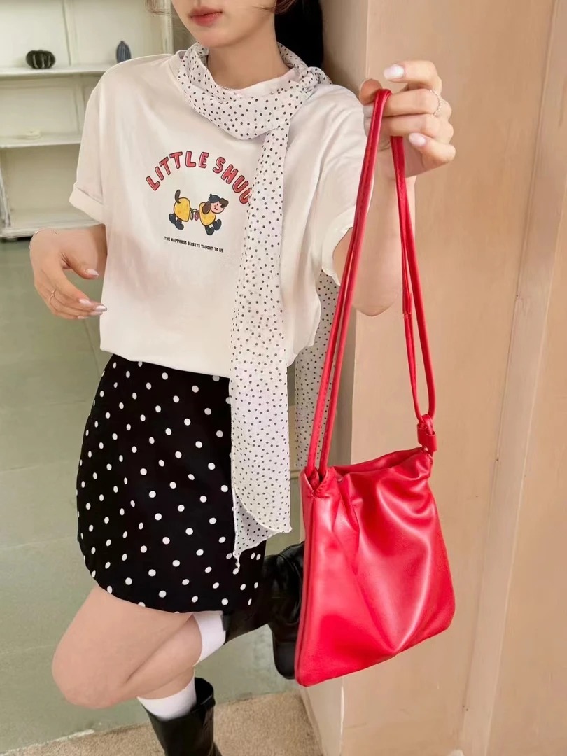 青小菜[100-266]❤2025年韩版T恤上衣