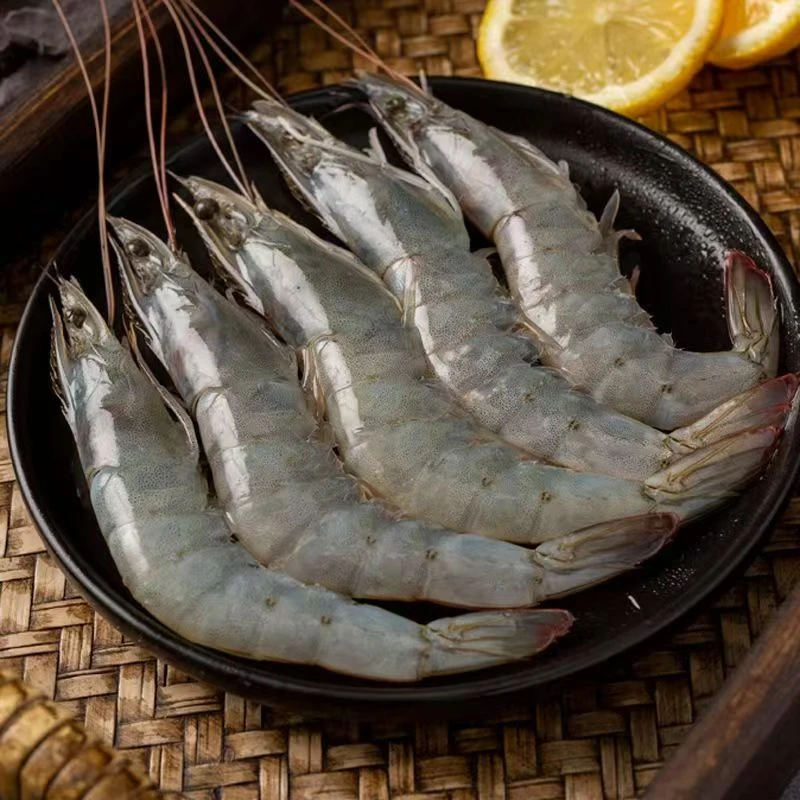 海水盐冻虾肉质鲜甜速冻锁鲜冷冻海产水产1500克/盒