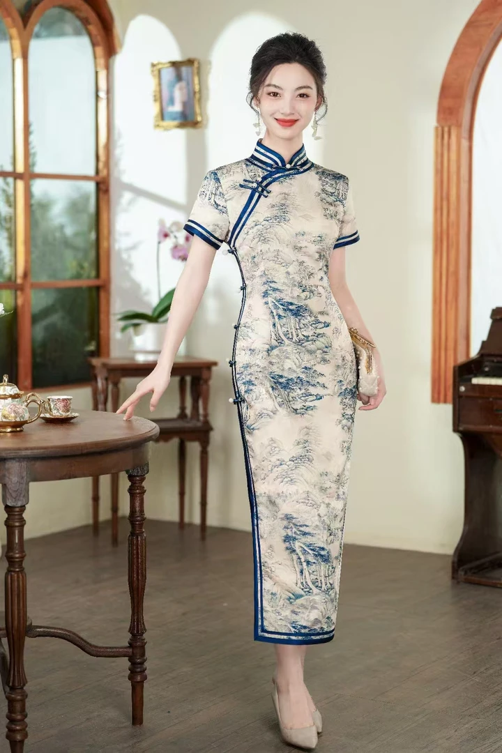 直播专用链接慎拍2025【气质百搭旗袍】修身复古日常中国风改良旗袍