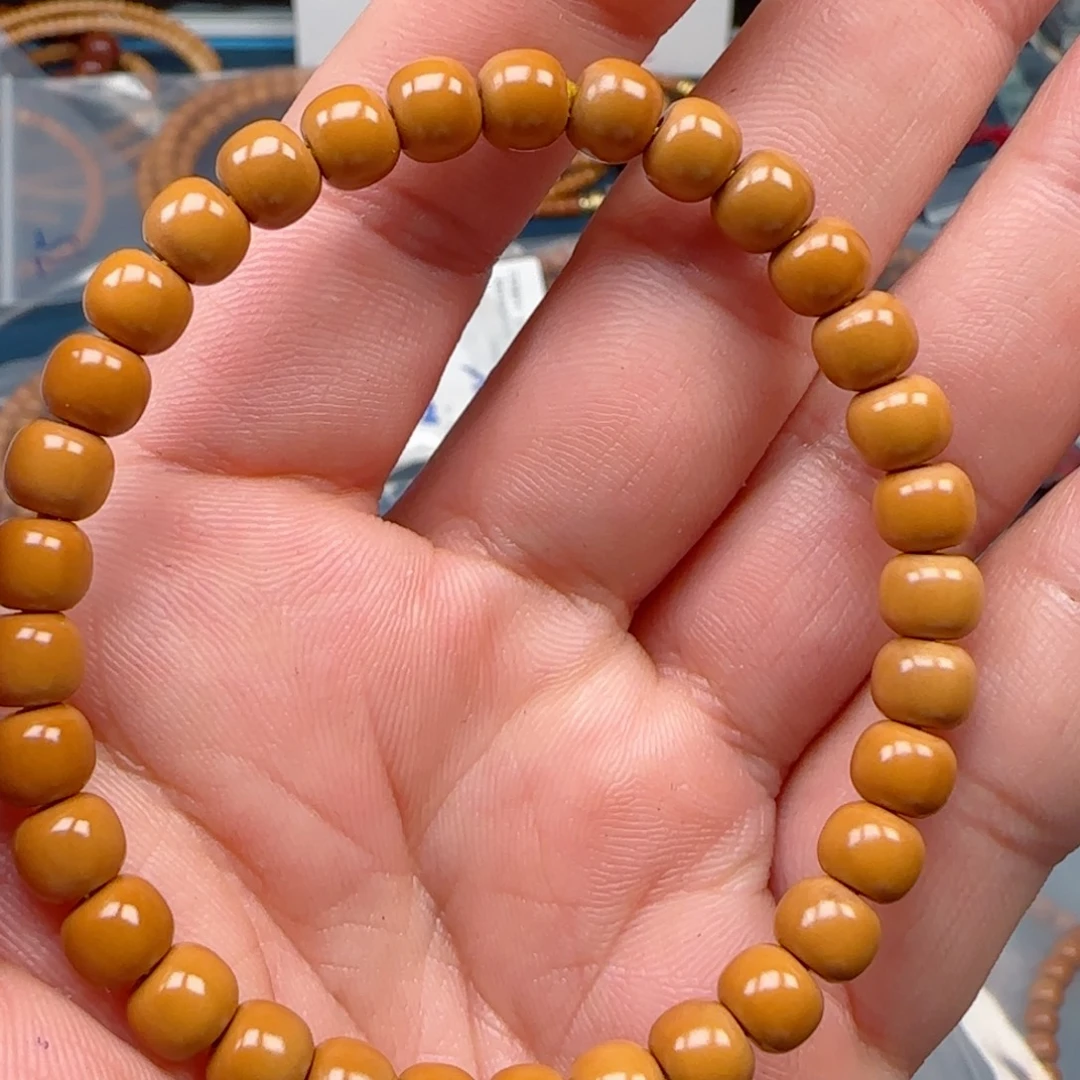 手串橄榄核老挝SS级核尖极限弧尺寸6.8福利