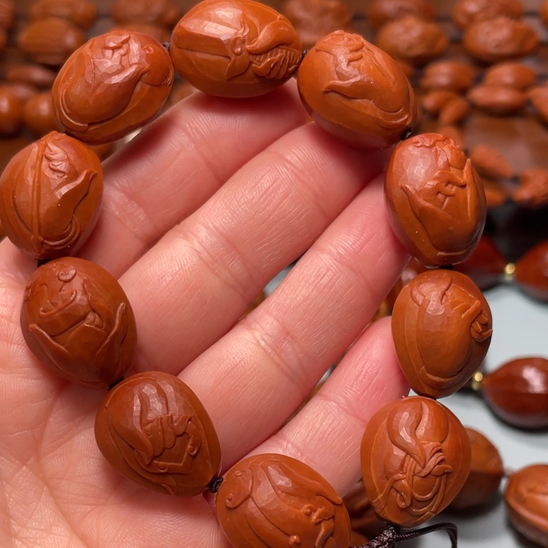 橄榄核手串/手链1.7铁核纯刀铲观音佛手