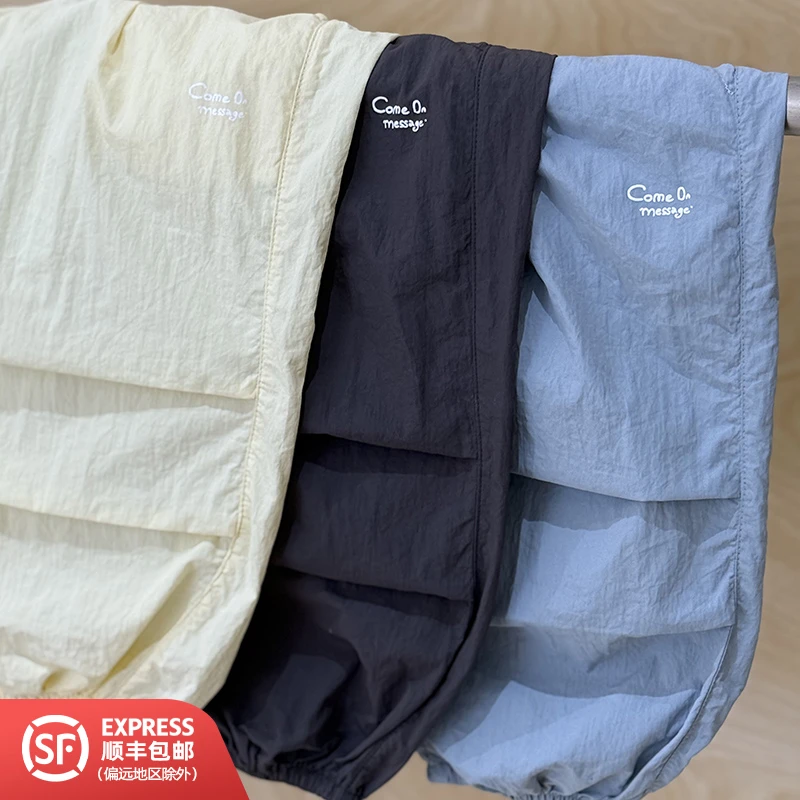 253310儿童夏季洋气潮流薄款百搭宽松休闲长裤