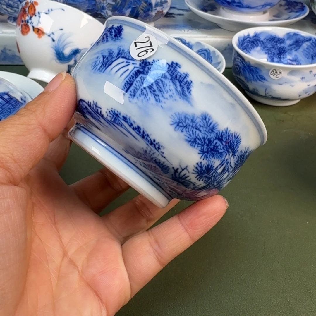 陶景德镇纯手绘茶具圆圆276