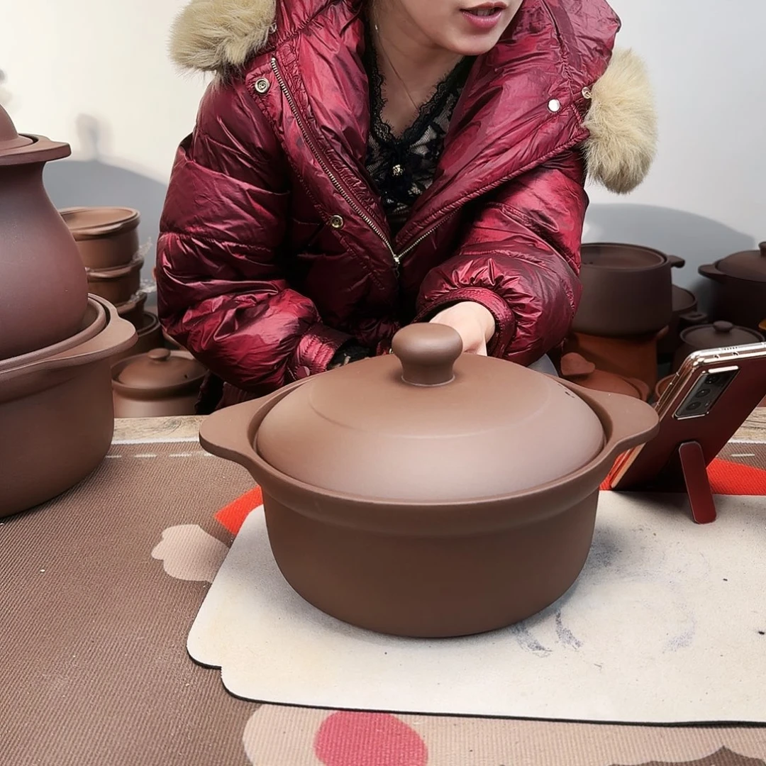 紫砂砂锅2升正品无暇