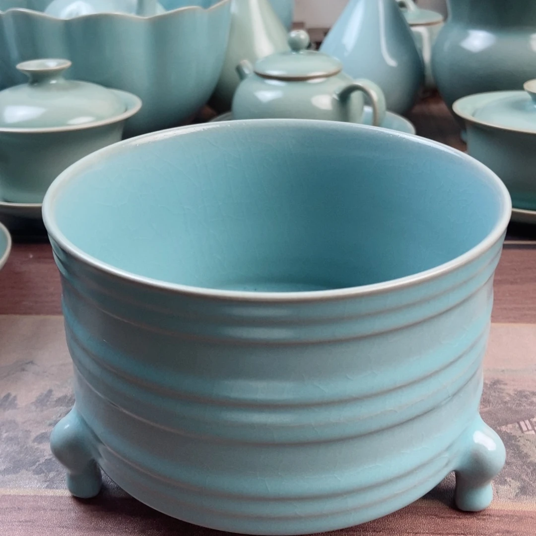 摆件瓷原产地原矿汝瓷～茶器