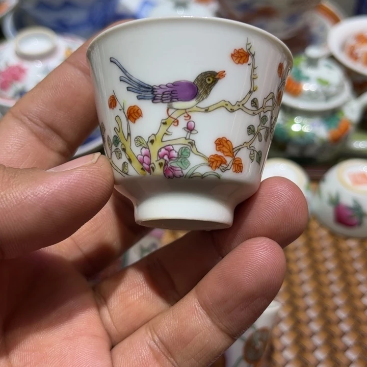 纯手绘精品盖碗杯