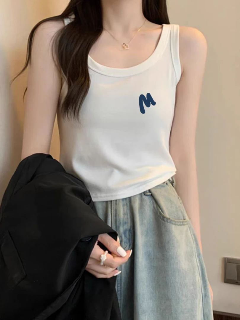 纯棉吊带背心女内搭夏季新款设计感修身短款甜辣打底韩版无袖上衣