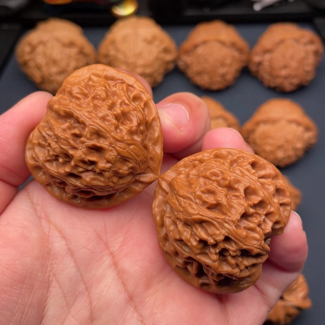 把件文玩核桃全品无修40桃心宫灯