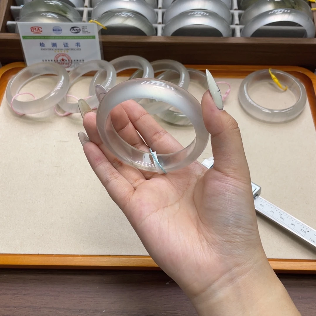 未镶嵌手镯石英质玉06r56.6大黑钢