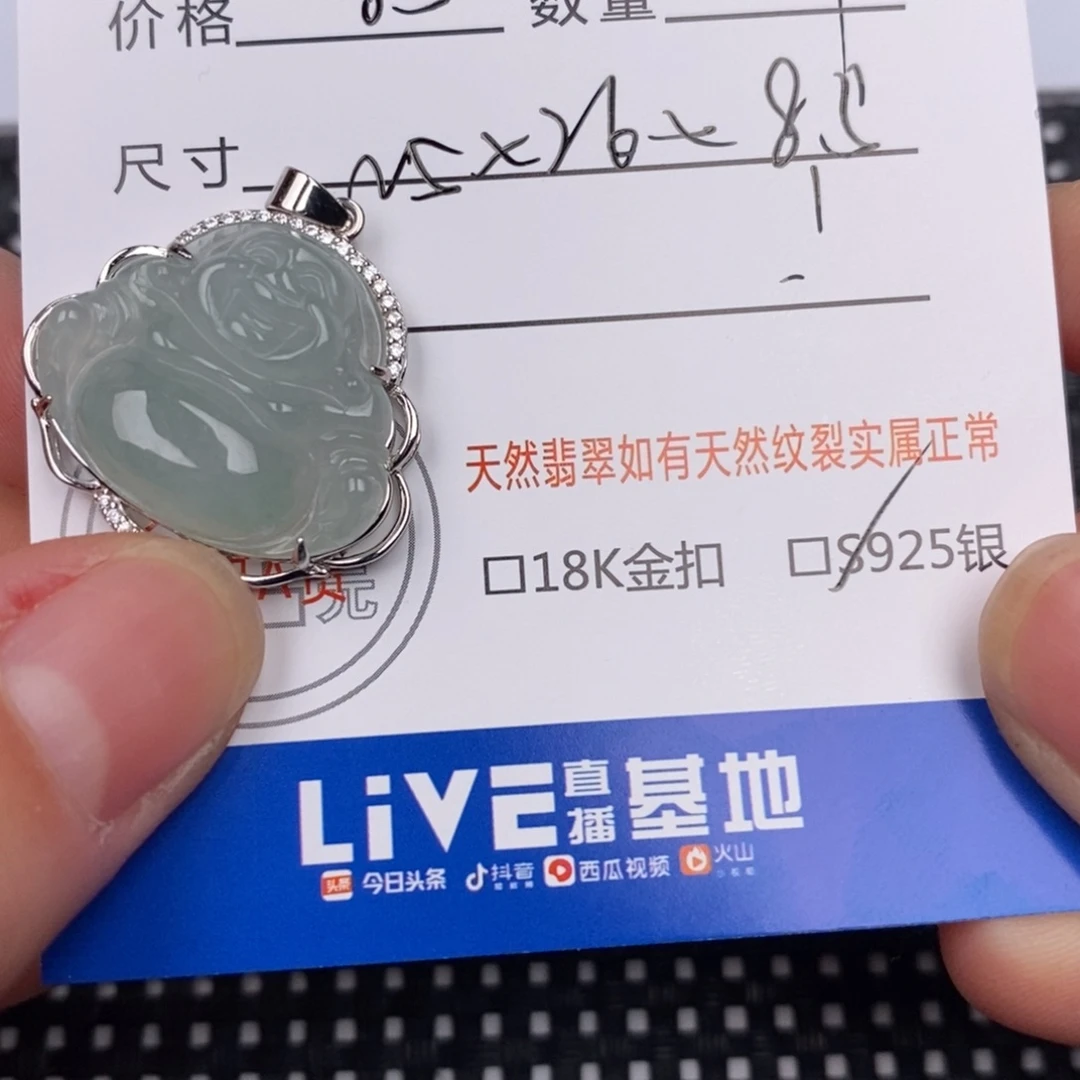 翡翠银S925镶嵌颈饰