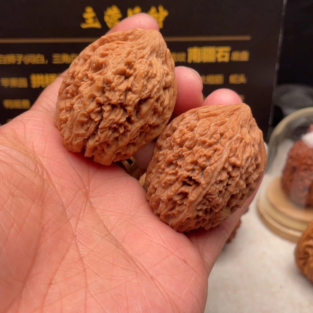 文玩核桃把件36尺全品大蒜头