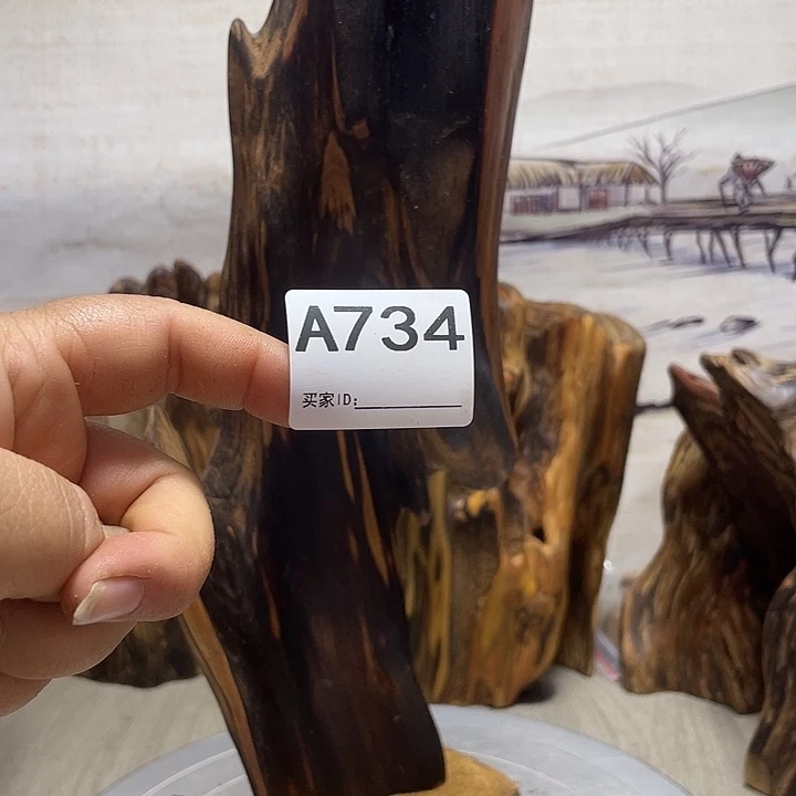 澎***涛木直播间木质摆件