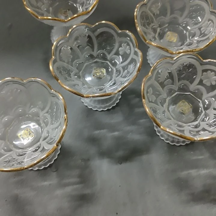 芝***罐水晶玻璃吸管款冰激凌杯