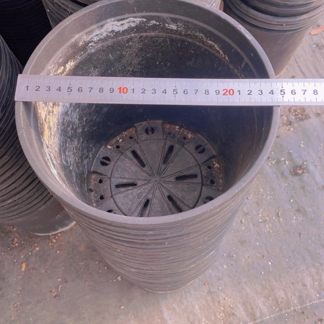 旧口径24高度25黑加仑盆 7个