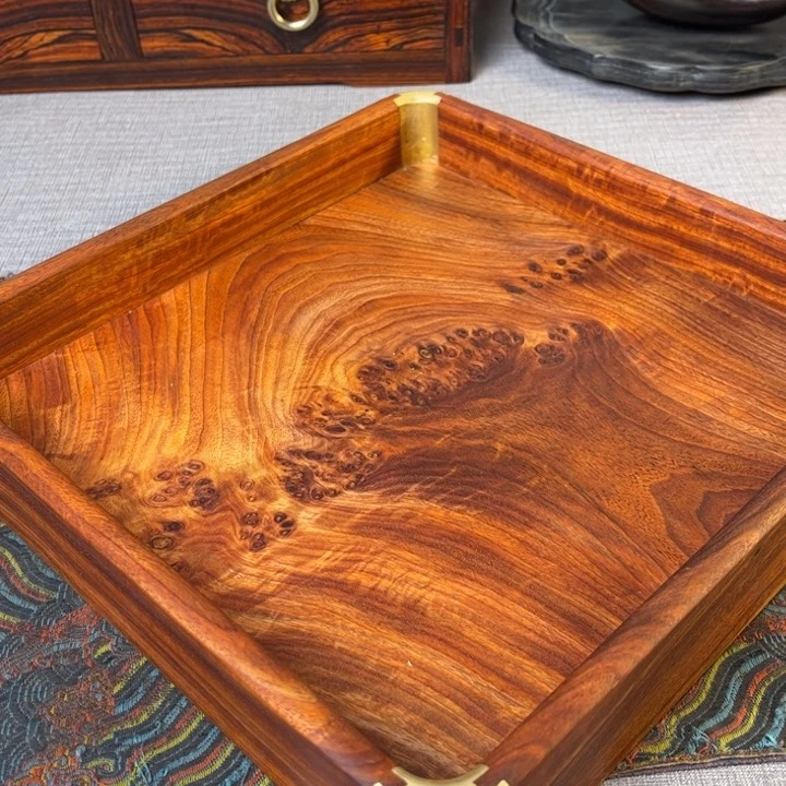 贡木茶盘收纳盘25✖️25