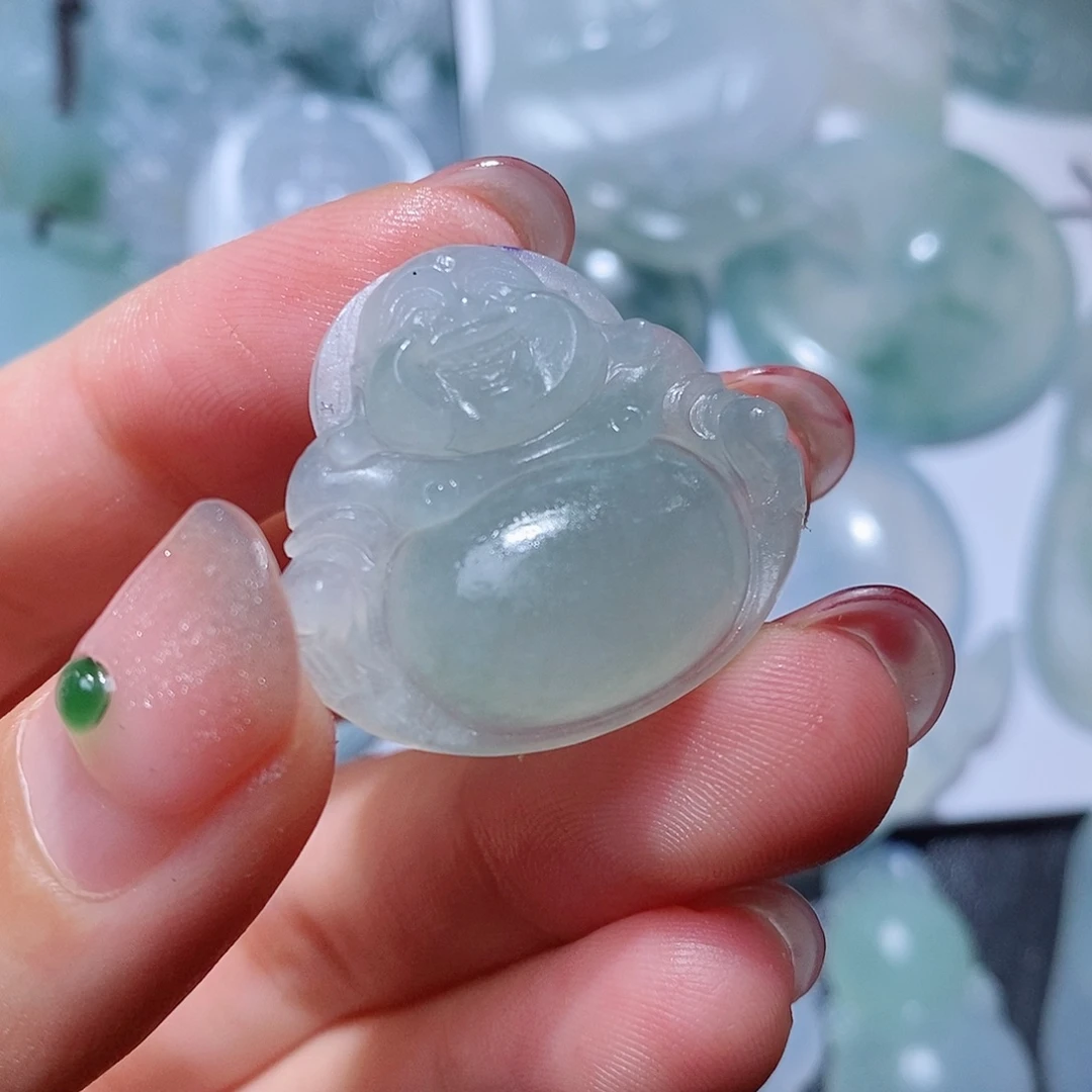 定制翡翠未镶嵌毛货付款后联系客服确认抛光