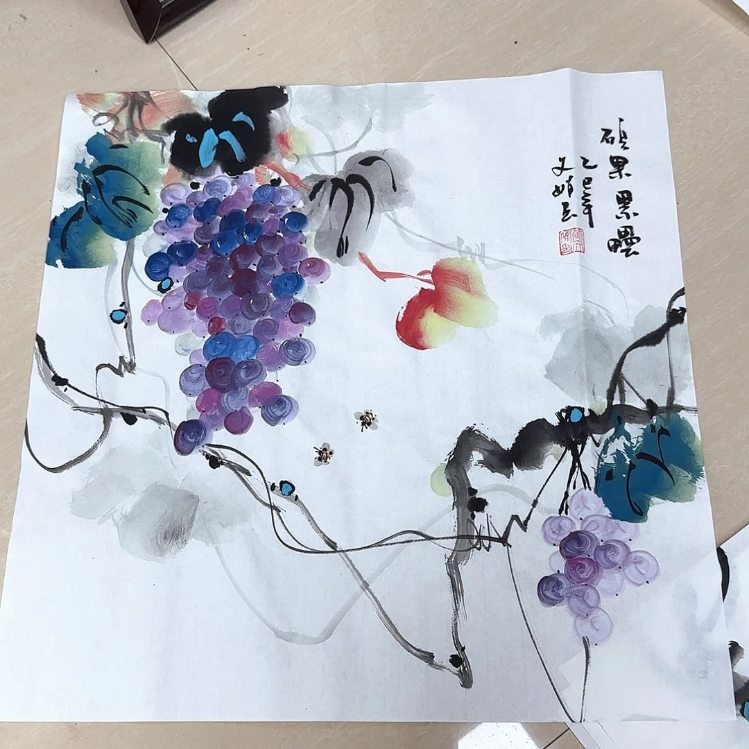国画国画作品多次