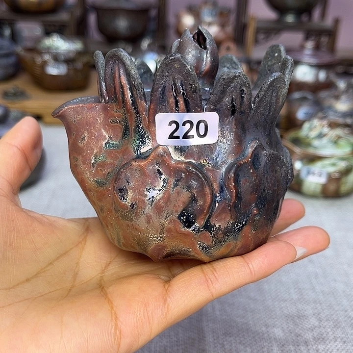 裸柴烧陶瓷手工茶器