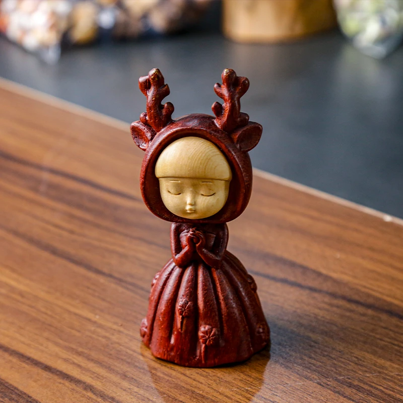 周广胜许愿鹿摆件