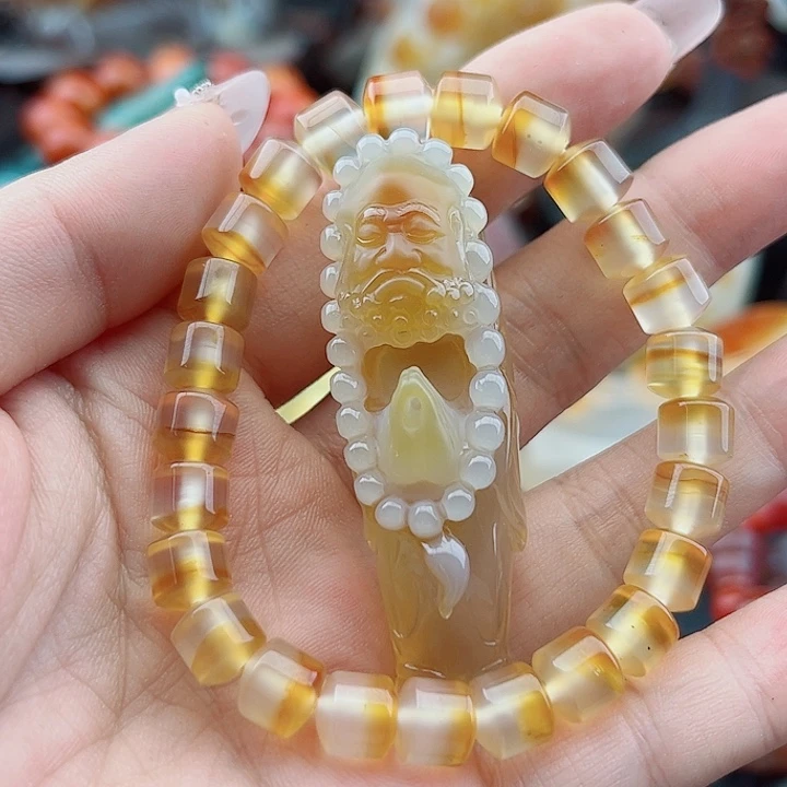 薇***玛瑙未镶嵌手饰吊坠