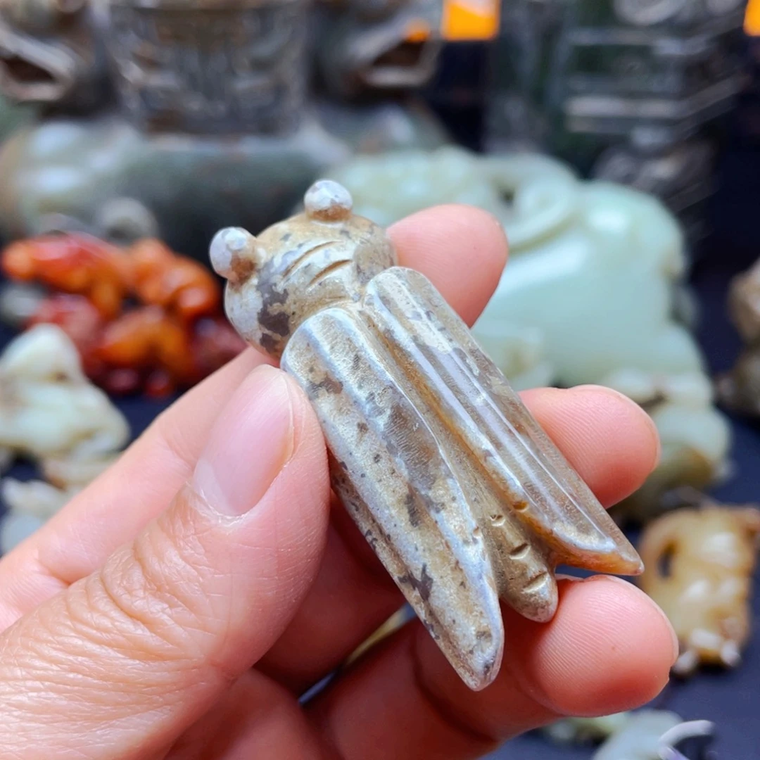 白玉菩提吊坠摆件