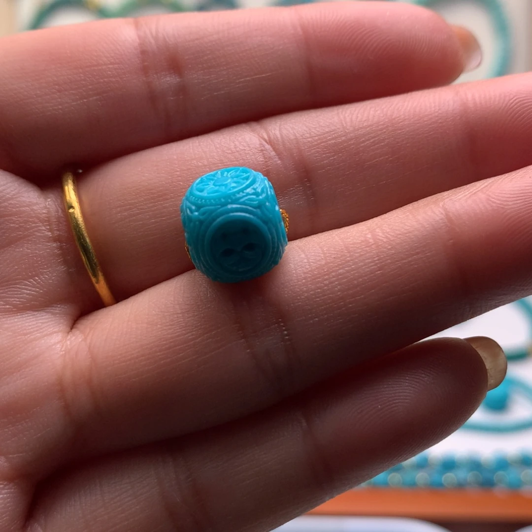 执***࿐卡10未镶嵌雕刻单珠