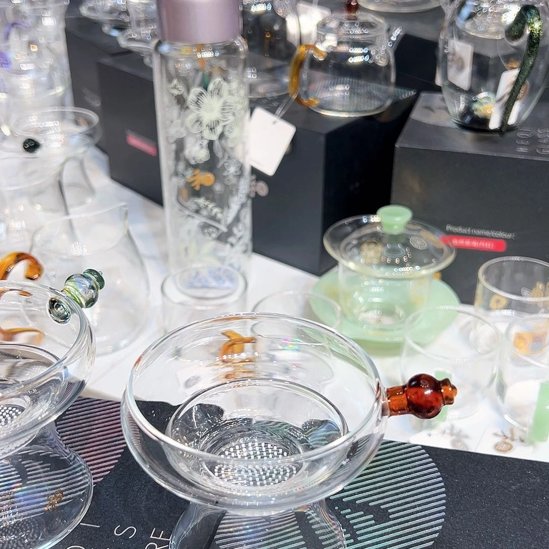 禾器琥珀色茶漏激光