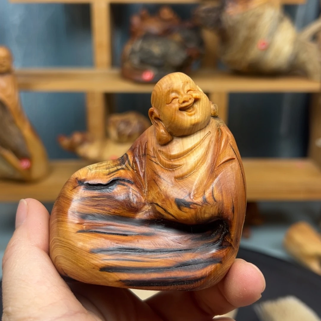 木一*风崖柏木摆件手把件