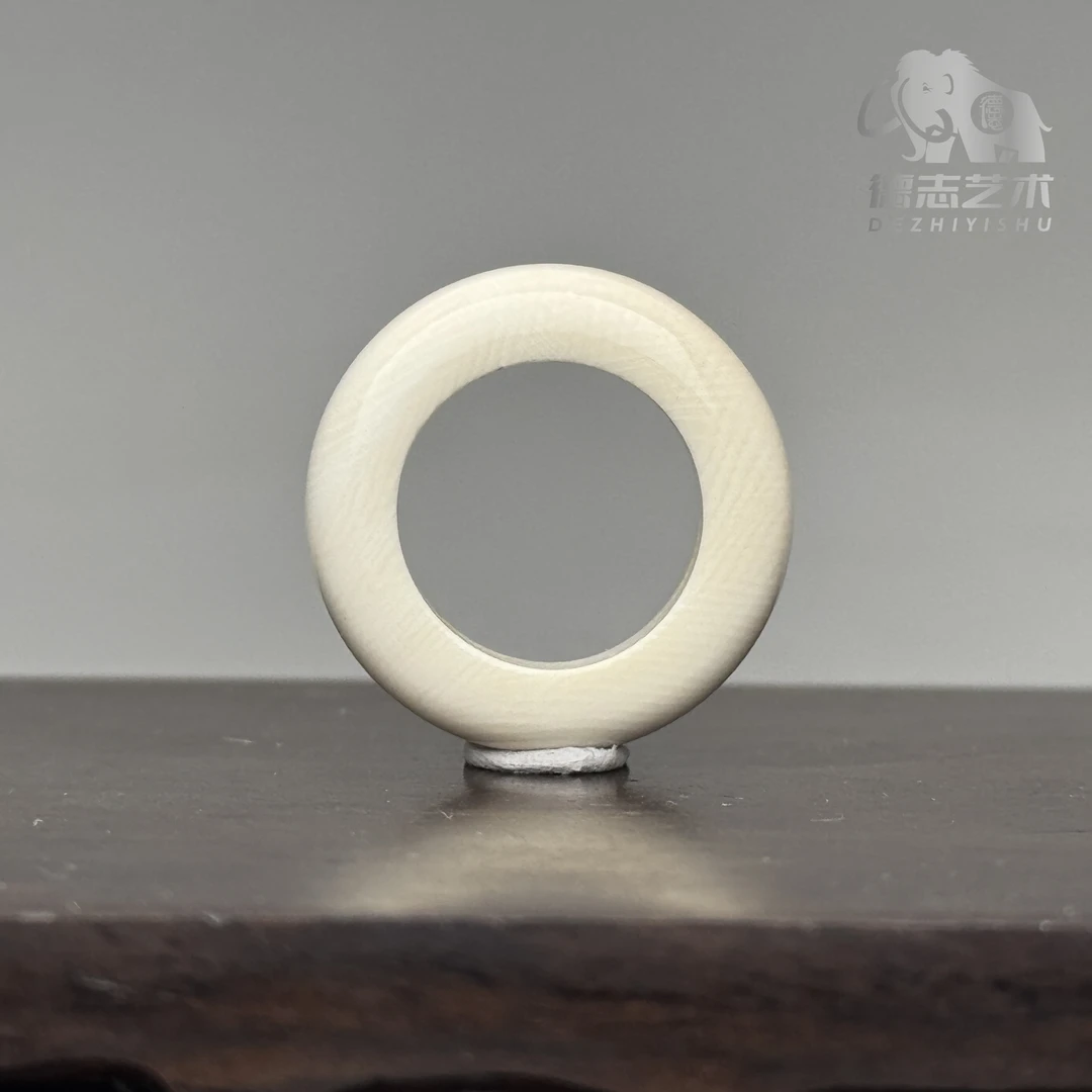 DEZHI/德志跑环内径14+宽6mm厚4mm全肉满纹猛犸牙PH14