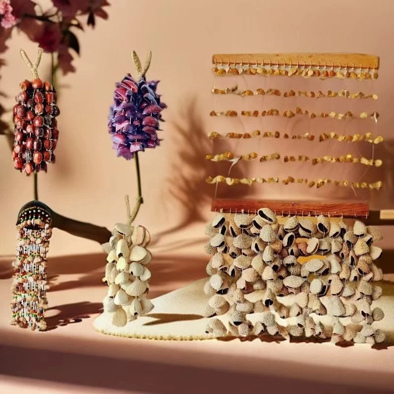 果壳手摇铃植物音疗乐器用于静心瑜伽冥想的风铃