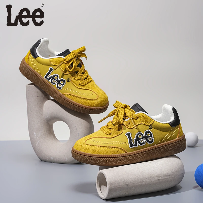 Leekids童鞋儿童春秋2025新款德训鞋男童10-15岁运动鞋女童鞋子
