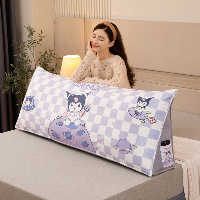 卡通风床头靠垫大靠背卧室沙发靠枕儿童防撞床上榻榻米软包可拆洗