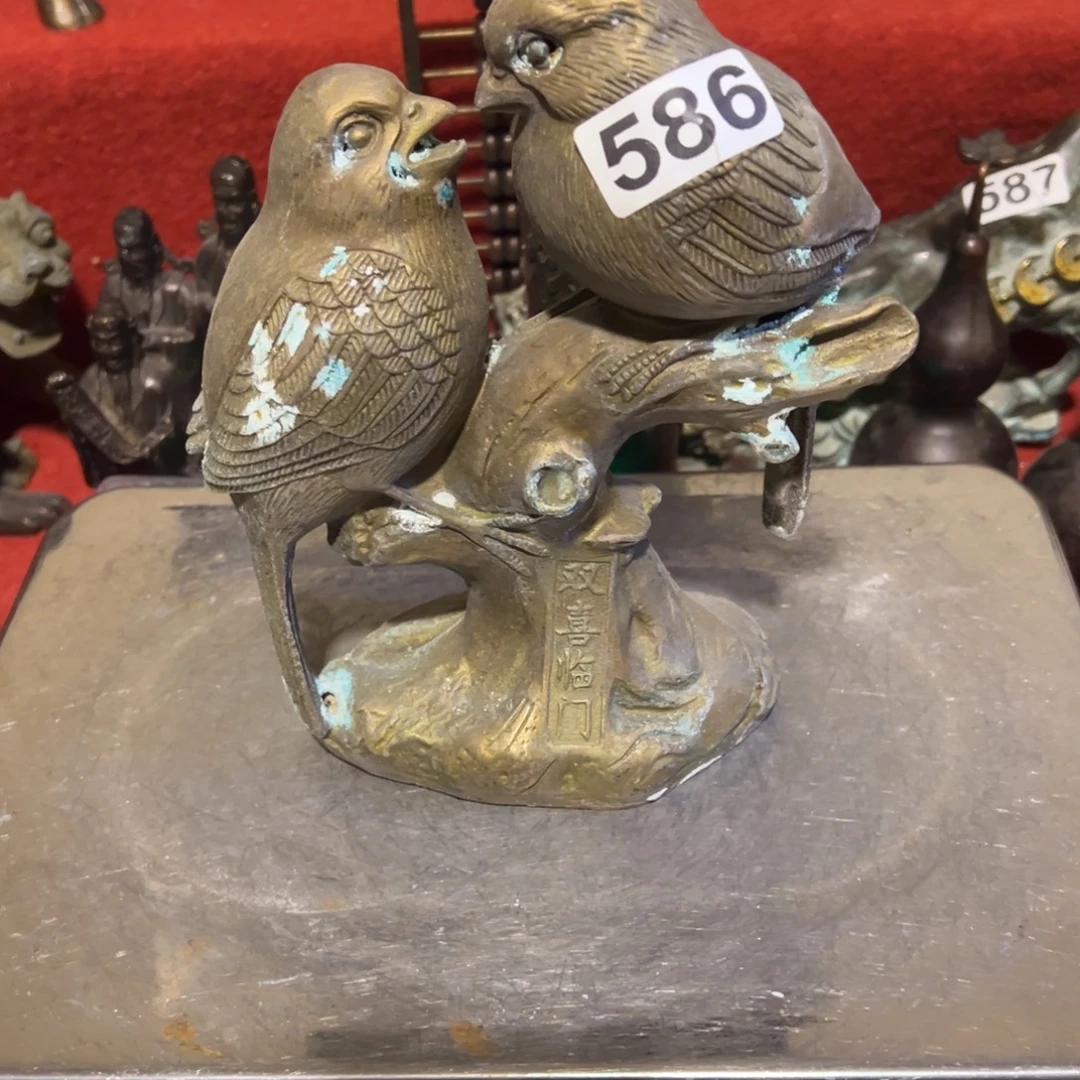 黄铜摆件，文房摆件