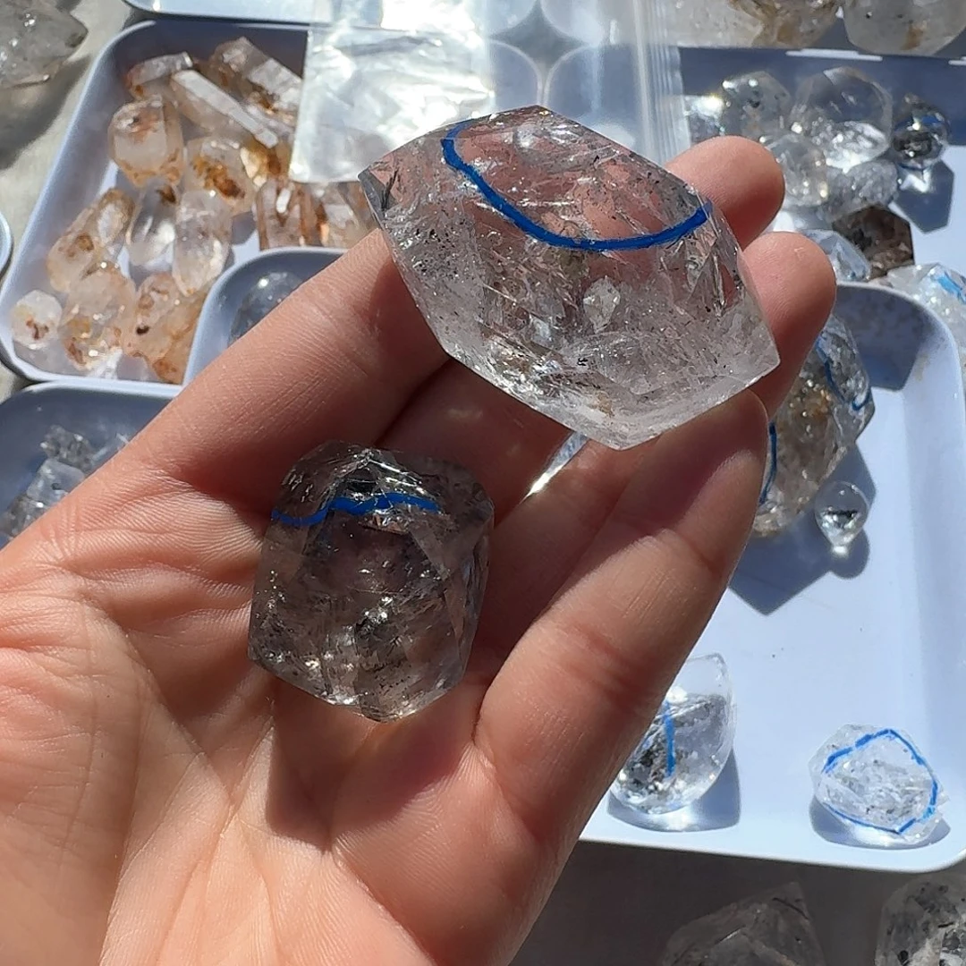 水晶珠宝半成品未镶嵌老*