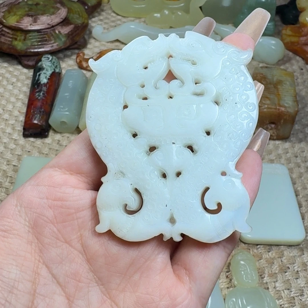吊坠白玉菩提挂件