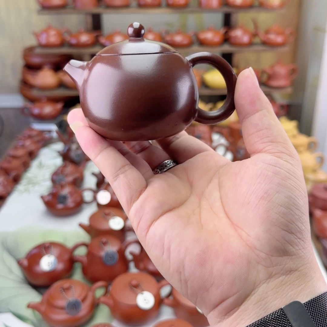 林***属紫砂茶壶130cc紫泥w黑金刚西施