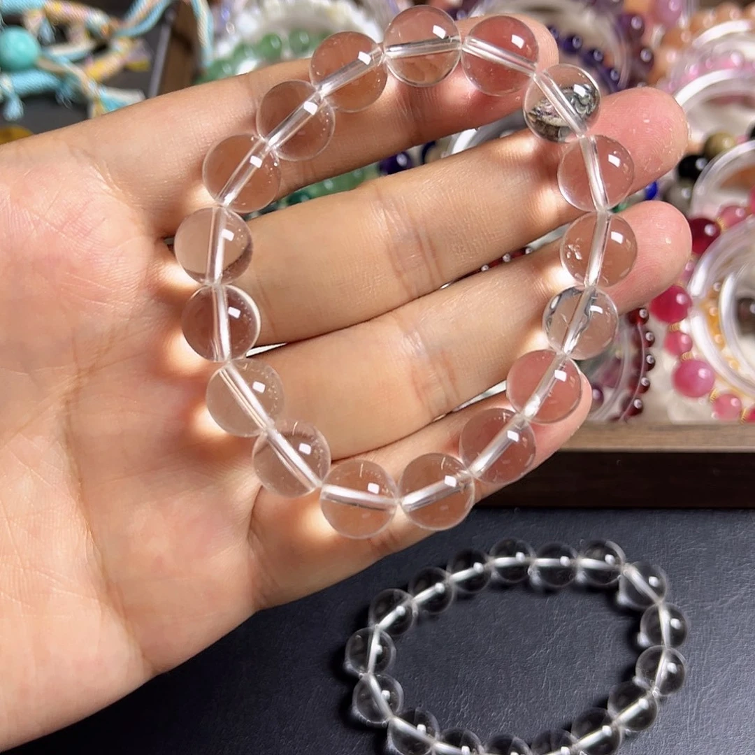 水晶手串未镶嵌白水晶