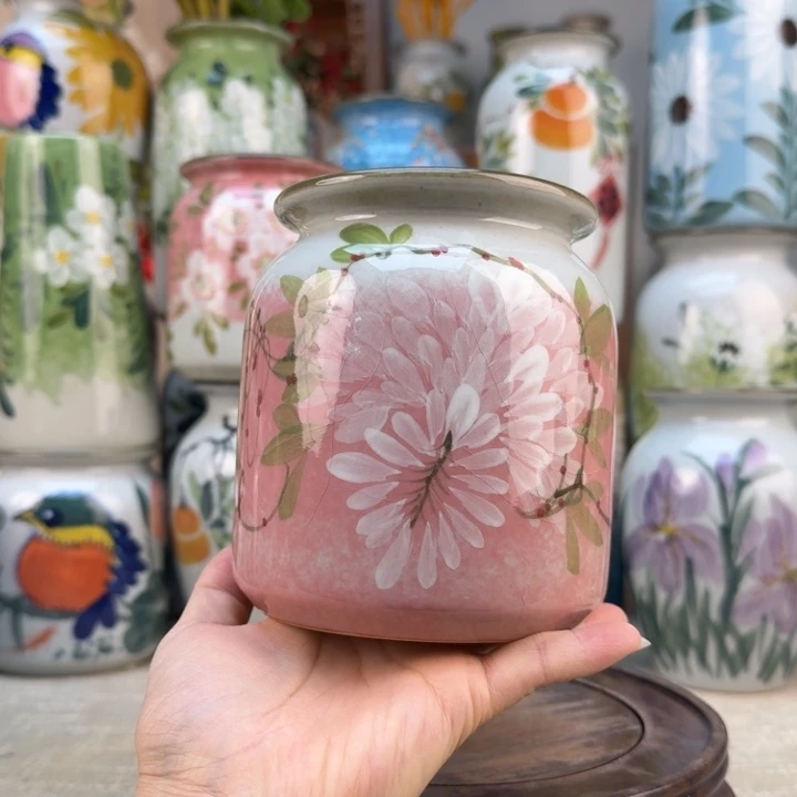 景德镇陶瓷花手绘釉下彩