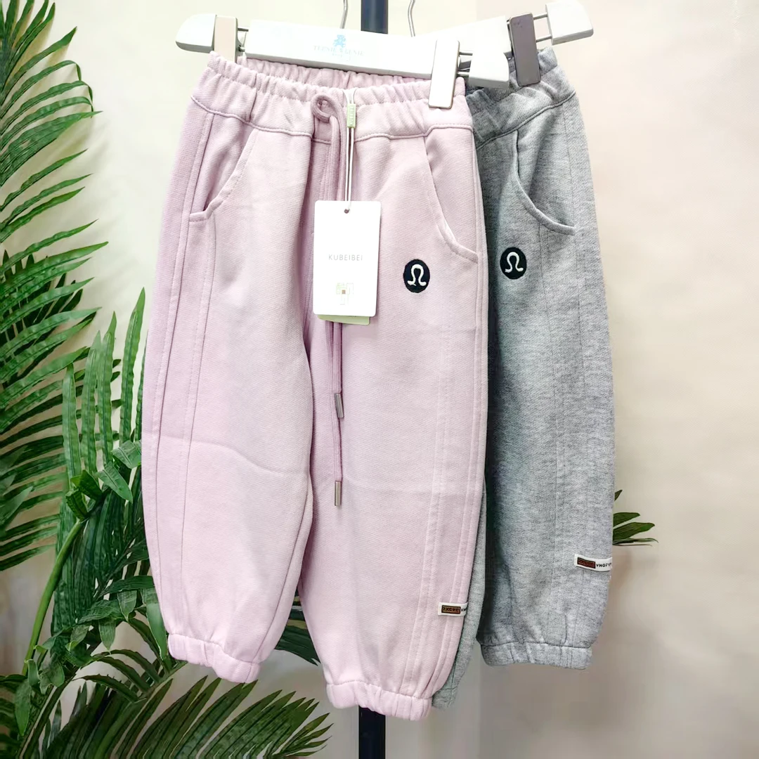 唐氏酷贝贝刺绣π立体针织休闲裤88265春秋女童春款洋气小童