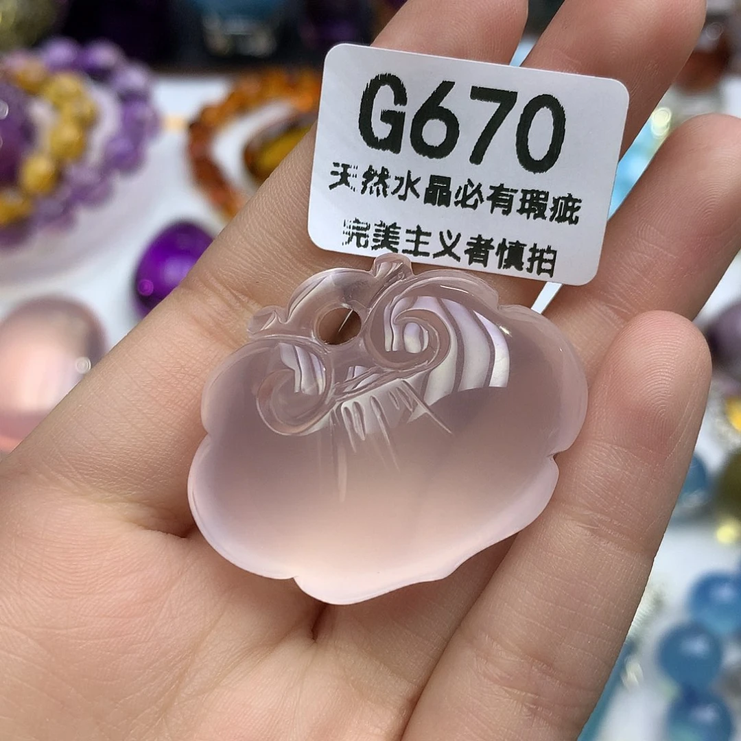珠宝半成品未镶嵌水晶吊坠